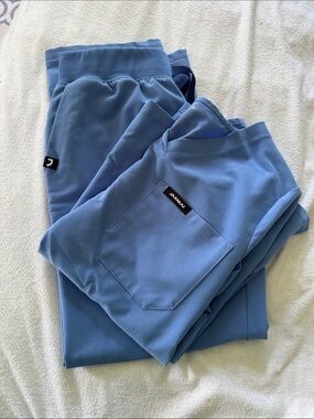 Jaanuu Sky Blue Medical Scrub Set